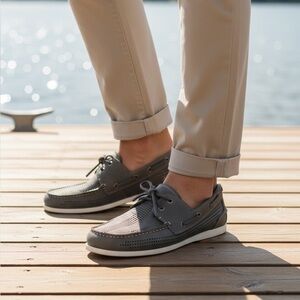 (NEW) Steve Madden Grey Shoes with Moccasin Stitching